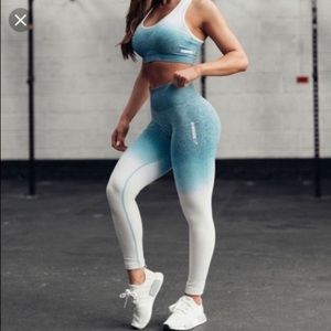 Gym shark Blue Ombré Leggings